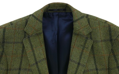 Gant Mens Green Wool Check Tweed Blazer Jacket Size EU 48 (M) - Picture 12 of 14