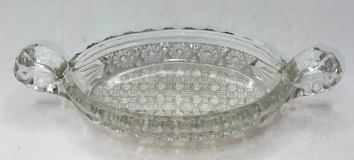 Vintage Imperial Glass Bowl NuCut Cut Crystal Candy Nut Relish Dish Daisy Button - Afbeelding 3 van 6