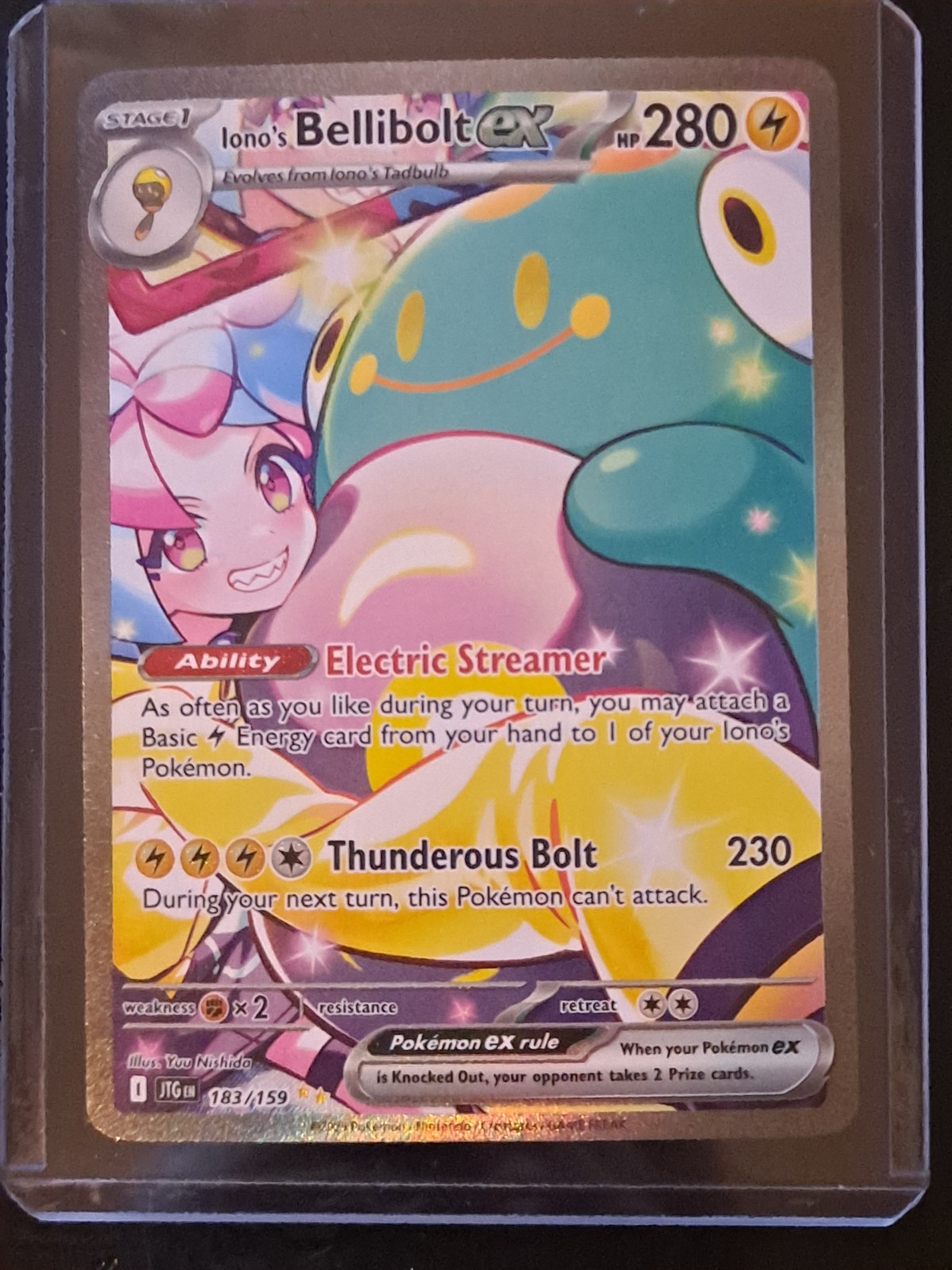 Iono's Bellibolt ex - 183/159 - Journey Together - SIR - NM