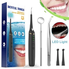 Electric Tooth Cleaner Dental Tools Plaque Calculus Remover Teeth Cleaning Kits