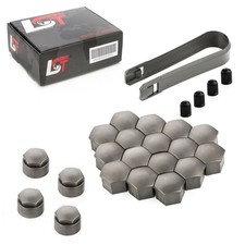 20x Radschraubenkappen Anti-Diebstahl Radmuttern Set Grau 17 mm für BMW 2er 3er