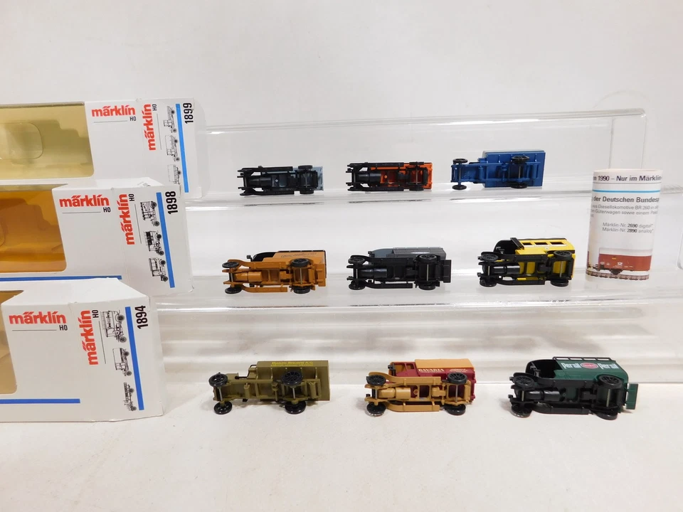 3X Märklin H0 1:87 Set Oldtimer 1894 1898 500 Anni Post 1899 Mint+Box #DW657-1 - Immagine 3 di 4