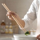 4 Paare rutschfeste Kochen Essstäbchen Hölzerne Essstäbchen Nudeln Essstäbchen