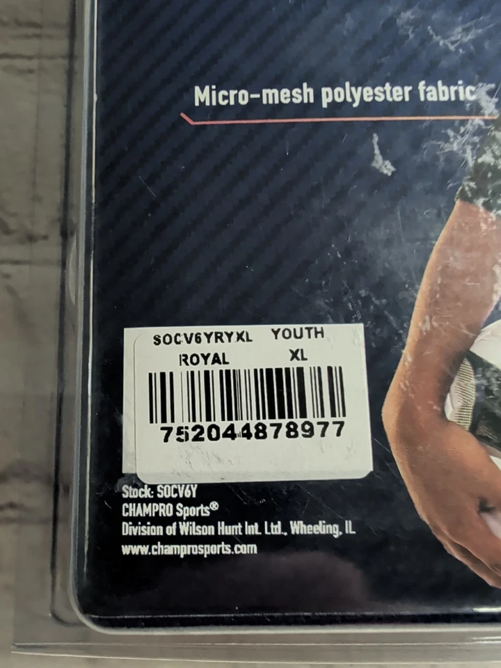 Chaleco Deportivo Marca Champro Chaleco de Malla Penny 6 Negro Azul Juvenil XL - NUEVO Foto 2 de 4