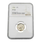1942 Mercury Dime NGC Graded PF 66 United States Coin No Reserve #C803-1