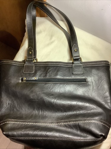Borsa a tracolla b.ø.c Born Concept in ecopelle nera con doppio manico - Foto 7 di 17