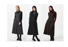 UNIQLO Brushed Jersey Dress S-3XL Sleeveless V-Neck Fit & Flare Women 478724 NWT