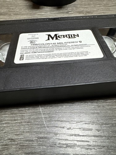 Merlin VHS 1998 Hallmark Sword & Sorcery Sam Neill Helena Bonham Carter - Picture 7 of 9
