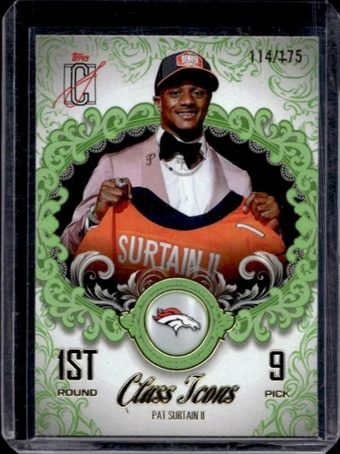 2025 Topps Signature Pat Surtain II Lime Green (RAW)