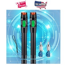 Fiber Optic Visual Fault Locator 2pcs with Singlemode Adapters for Cable Testing