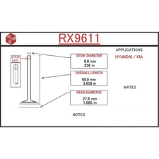 ITM Engine Components RX9611 Engine Exhaust Valve