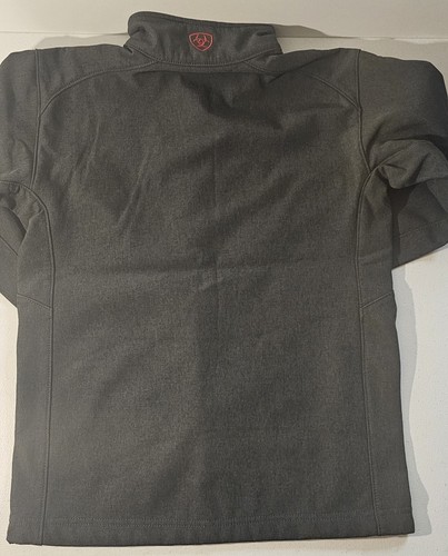 ARIAT Boy’s Logo 2.0 Softshell/Americana Jacket #10037366 Charcoal 2017 NWT - Picture 7 of 22