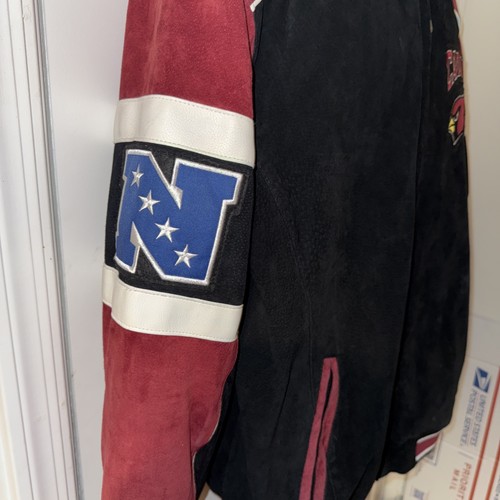 Chaqueta de bombardero vintage NFL G-III Arizona Cardinals gamuza cuero grande excelente - Imagen 2 de 7