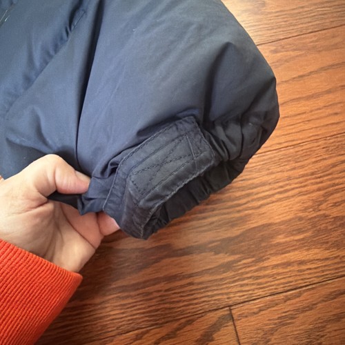 Chaqueta acolchada deportiva polo vintage de los 90 para hombre XL Ralph Lauren abrigo azul marino cremallera - Imagen 11 de 19