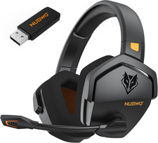 Wireless Gaming Headset with Mic for Ps5 Ps4 PC, Zero Interference, 100-Hour Bat