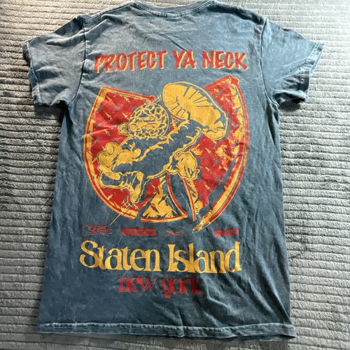 Wu-Tang Clan Shirt Uomo Small Staten Island Forever Protect Ya Neck Rap Tee - Foto 2 di 5