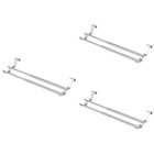  3 stücke badezimmer frei einziehbar doppelt handtuch bar edelstahl lager wand