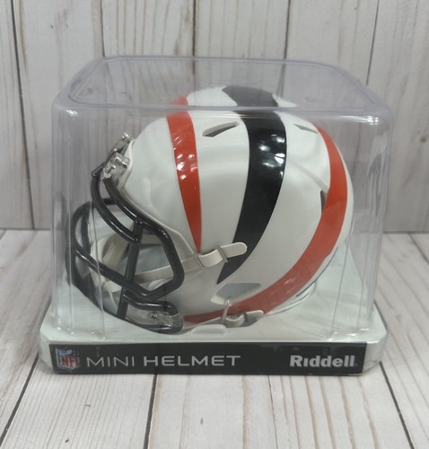Minicasco Cincinnati Bengals AMP Alt Riddell NFL con licencia blanco y naranja, 2019 - Imagen 3 de 12