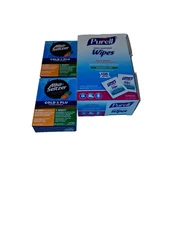 2 packs  Alka-Seltzer Plus Power Max Cold & Flu Day & Night 24ct + Purell 100ct