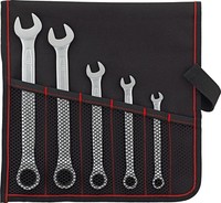 Format RatschenschlüSsel RingmaulschlüSsel Set 8-19Mm 5-Teilig In Rolltasche