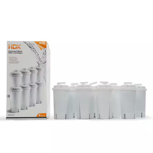 HDX Water Pitcher Replacement Water Filter Cartridges BPA Free 8-Pack - Picture 12 of 15