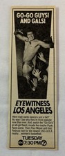 1981 KABC tv ad ~ EYEWITNESS LOS ANGELES male strippers and The Go-Go's