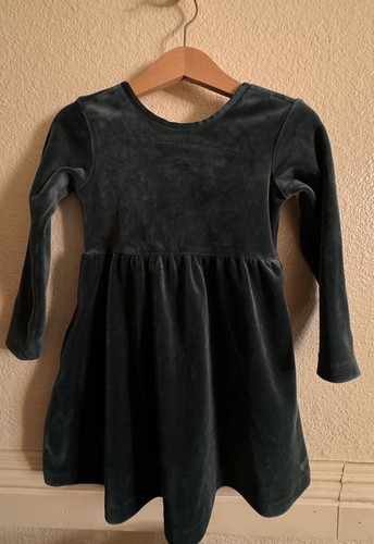 Hanna Andersson Velour Skater Dress with Pockets Size 2 Toddler - Picture 4 of 4