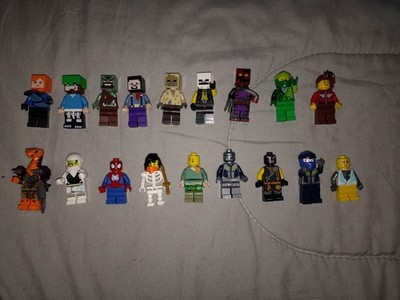 LEGO Minifiguren Ninjago Minecraft Spiderman  Sammlung + 300 Legosteine extra