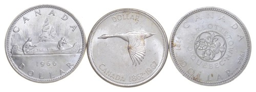 Lot of 10 Canada - Unc - Our Choice 80% Silver Dollar Unc, 1961-1967 *8995 - Bild 2 von 4