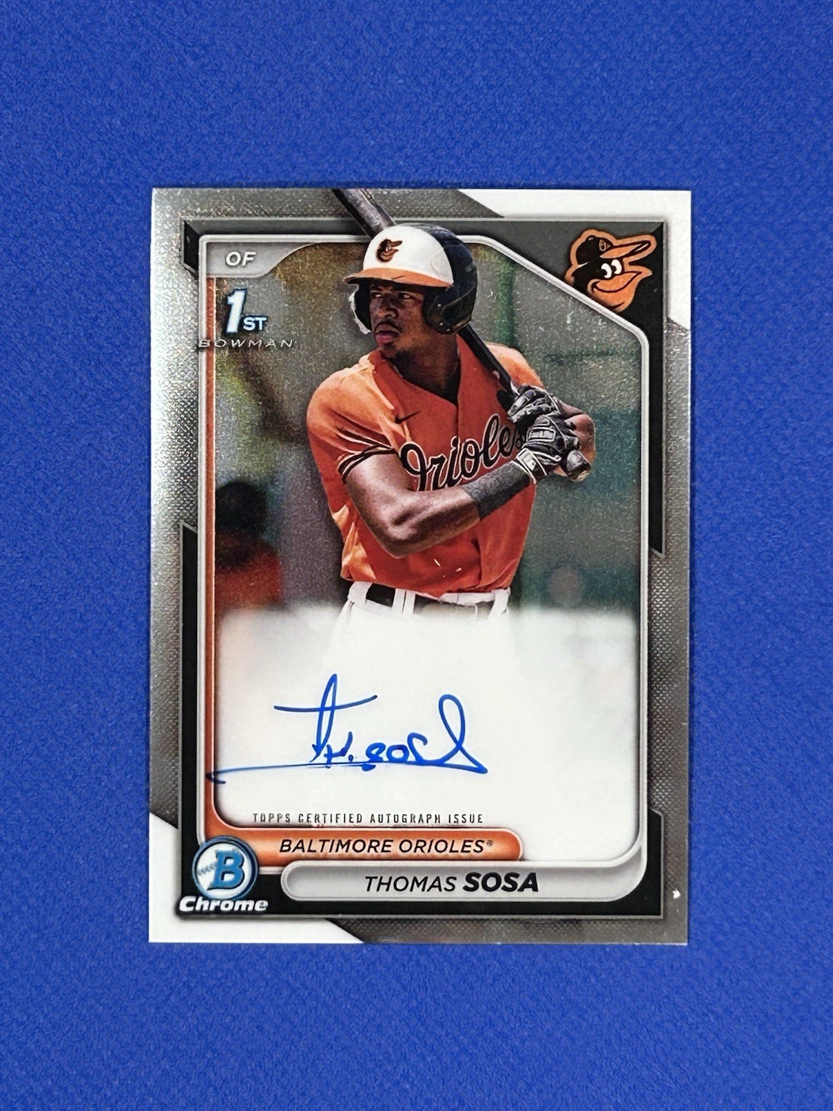 2024 Bowman Chrome Thomas Sosa Auto #CPA-TS Orioles autograph rookie rc