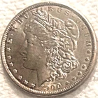1900 P Morgan absolutely beautiful BU coin very bright free shipping Sigma test+
