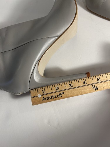 Steve Madden Halena Gris Cuero Punta Stiletto Botines Talla 10 M - Imagen 12 de 12