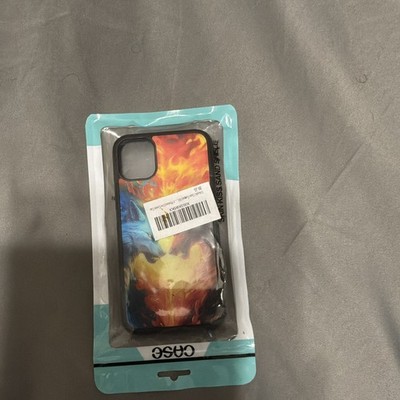 CASE ONE Multicolor Wolf Fire Pattern Phone Case for iPhone 11 Lightweight