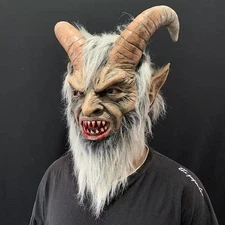Krampus Demon Mask Movie Cosplay Sheep's Halloween Holiday party headgear mask