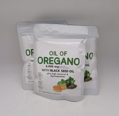 #ad #ad Microingredients Oil of Oregano with Black Seed Oil – 3 Pack 300 Softgels Each $29.69