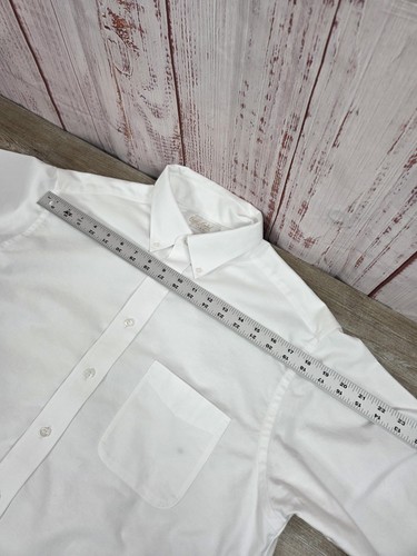 Roundtree & Yorke Gold Label Hemd Herren 16,5 34 weiß tailliert Oxford Button Down - Bild 7 von 16
