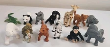 Safari LTD Animal Figurines Lot 13 Toy Figures Jungle Forest Zoo Mix Chimp Lion