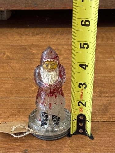 RARE ANTIQUE 1930s SANTA CLAUS VICTORY GLASS Co CANDY CONTAINER w/ORIGINAL PAINT - Picture 17 of 18