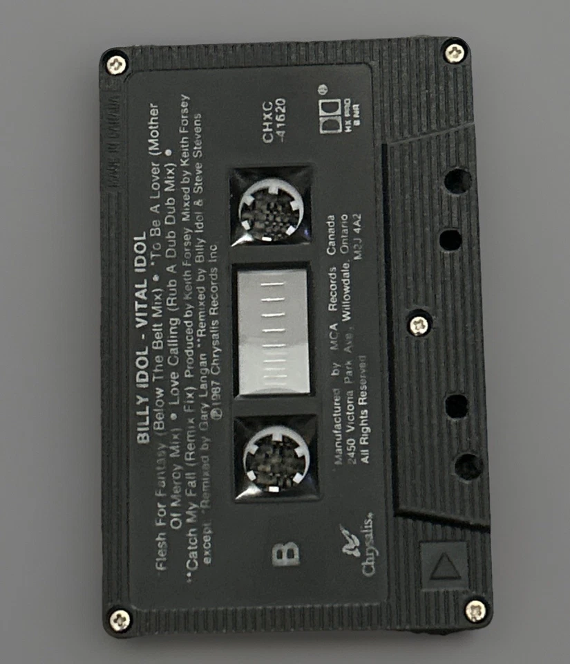 Billy Idol Vital Idol Cassette Tape 1987 - Image 4 of 4
