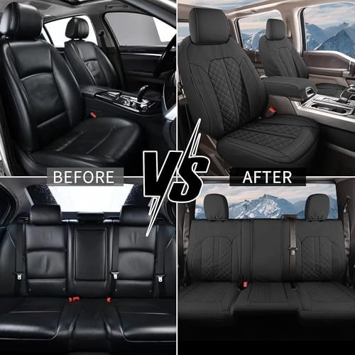 Ram Seat Covers Full Set Waterproof Leather Pickup Truck Seat Cover Cushion - Picture 8 of 8