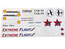 Vintage Sticker Lot Aeroshell Extreme Flight YAK-54 Airboss RC Model Airplane 91