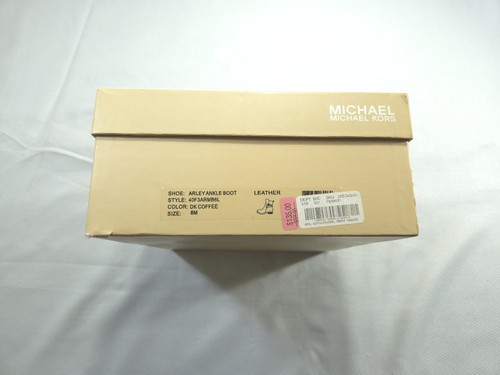 NEU Michael Kors Stiefel Damen 8 braun Arley Knöchel Leder Schnalle Riemen Schuhe - Bild 12 von 12