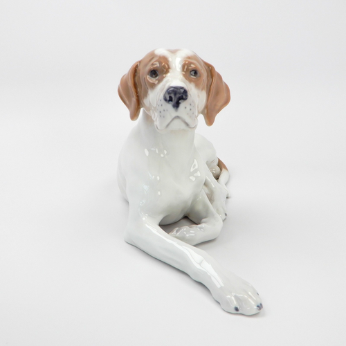 Royal Copenhagen Porcelain Figurine. Pointer. Model Number 1635. Head Up. - Picture 4 of 16