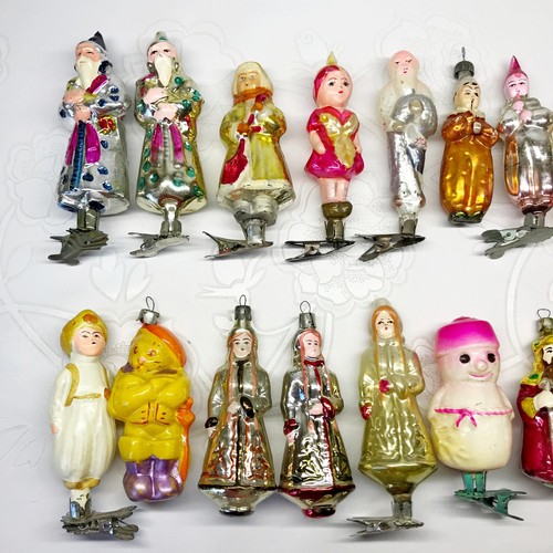 Árbol de Navidad de vidrio vintage adorno decoración personajes soviética URSS №635 - Imagen 2 de 15