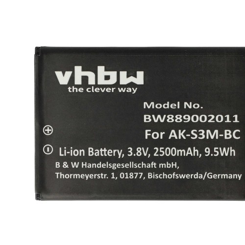 Batterie remplace Emporia AK-S3M-BC 2500mAh - Photo 5/9