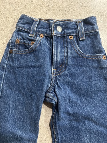 Jeans Levi’s Vintage Bebé Niño Recto Azul Talla 0 - S.F. Cal. 302-0117 USA - Imagen 3 de 9