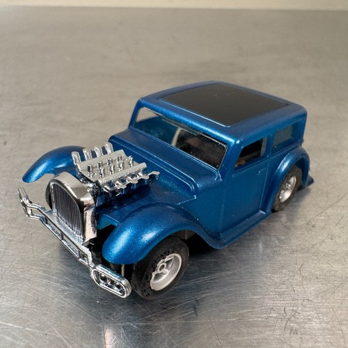 Vintage Aurora AFX AFX-tras 1932 Hot Pepper Limousine met blau HO Slotcar - funktionsfähig