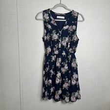 Abercrombie & Fitch Mini Sundress Women’s Size Small Navy Blue Floral Lined