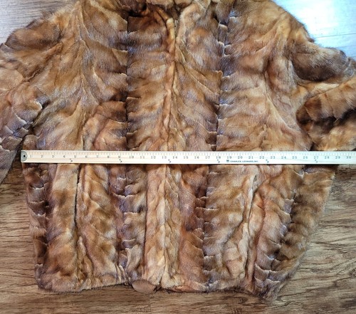 Abrigo de piel de safurón vintage TALLA VERDADERA DESCONOCIDA - Imagen 8 de 9