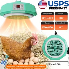 Chicken Coop Heater Chicken Brooder Lamp Warmer with Remote Poultry Heating Fan